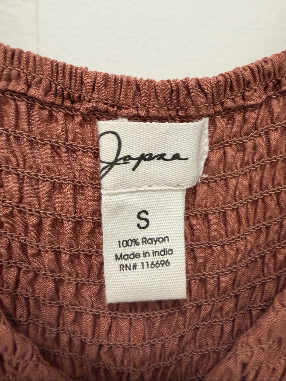 Japna Rose Smocked Ruffle Strap Wide-Leg Jumpsuit - Picture 4 of 4